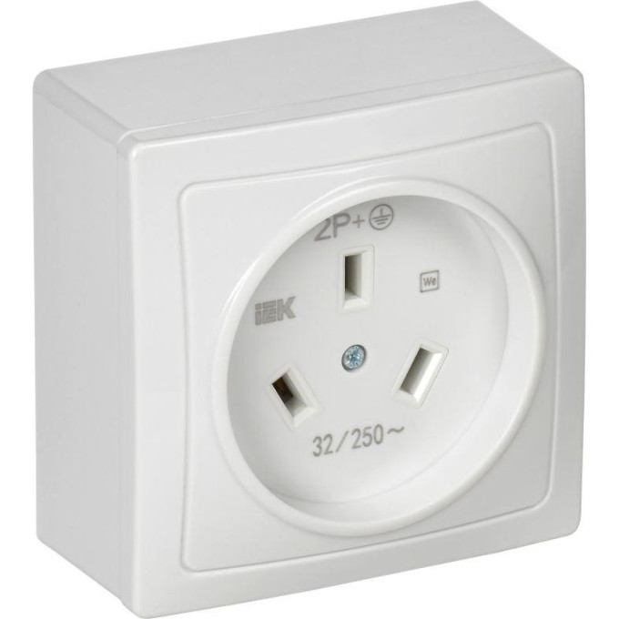 Розетка 1-м IEK ERP10-032-K01 ОП Рпл10-К 32А IP20 разборная